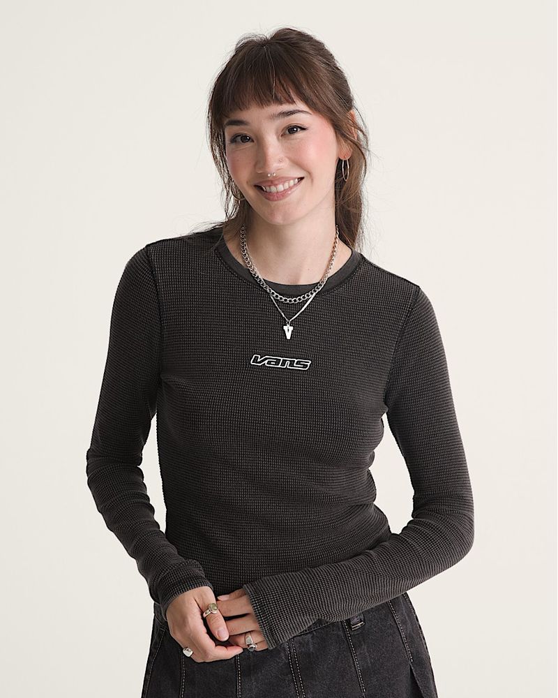 Saco Teri Waffle Long Sle Mujer-1768855467395