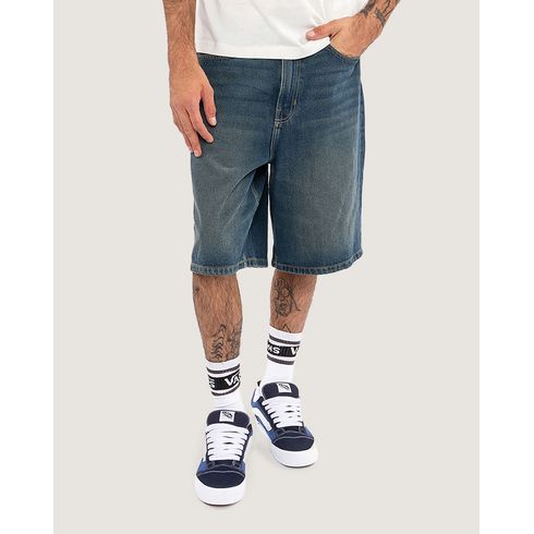 Short Check-5 Baggy Denim